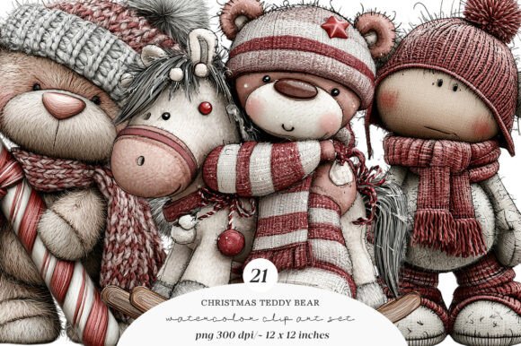 Download Christmas Teddy Bear Clipart - Bear clipart Collection