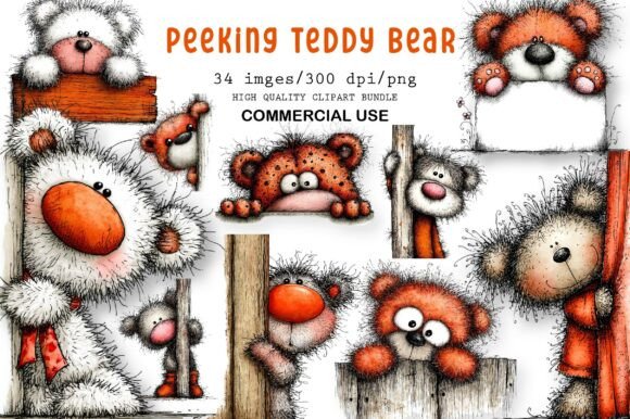 Download Peeking Teddy Bear Clipart - Bear clipart Collection