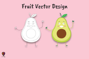Download Cartoon Avocado Vector Illustration - Illustration Collection
