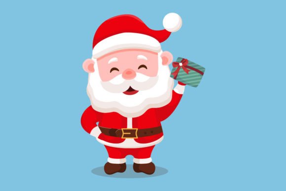 Download Happy Santa Claus Giving Christmas Gifts - Santa claus Collection