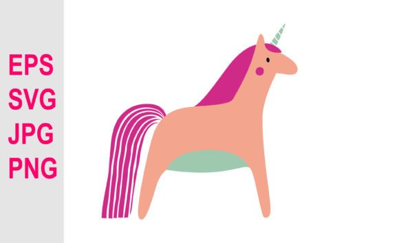 Download Cartoon Unicorn Illustration SVG. - Illustration Collection