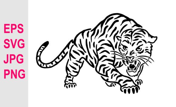 Download Hand Drawing Tiger Illustration SVG - Illustration Collection