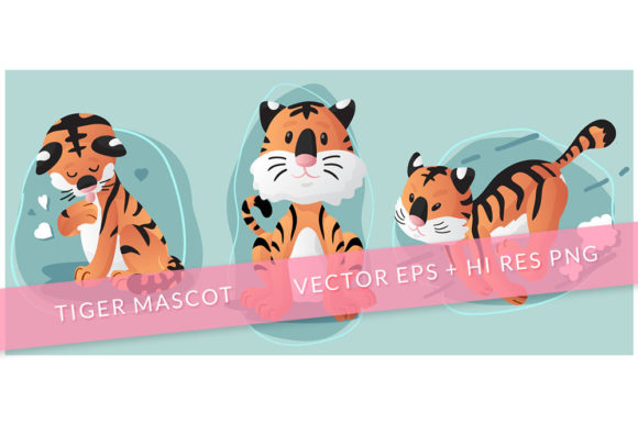 Download Little Tiger Vector Illustration - Illustration Collection