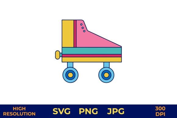 Download Toy Roller Skate Illustration Colors - Illustration Collection
