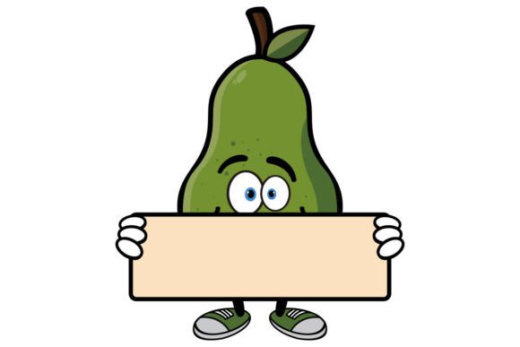 Download Smiling Avocado Cartoon Mascot Character - Avocado cartoon Collection