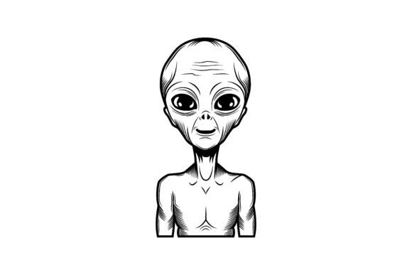 Download Alien Vector Illustration. Cute Extrater - Illustration Collection
