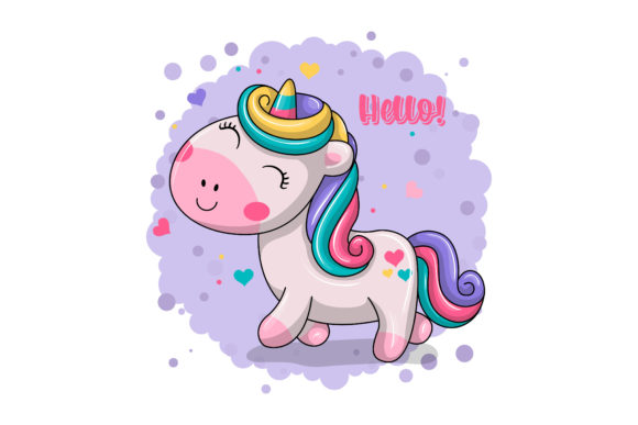Download Cute Baby Unicorn Illustration - Illustration Collection