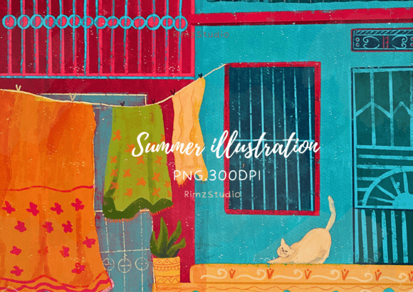 Download Summer Cat Illustration, Summer Png - Illustration Collection