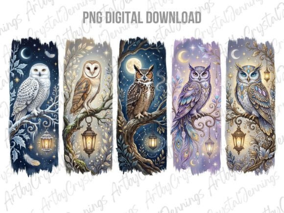 Download Magical Forest Owl Wildlife Brushstroke - Brush Collection