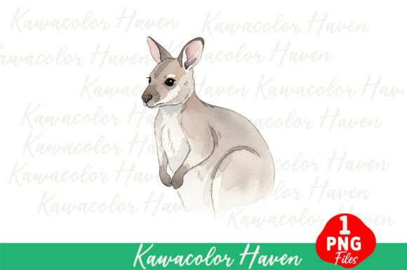Download Watercolor Kangaroo Illustration - Illustration Collection