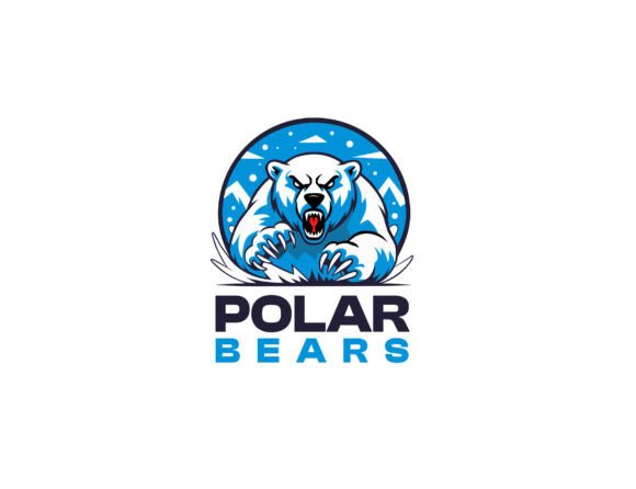 Download Angry Polar Bear Mascot Logo Template - Mascot Collection