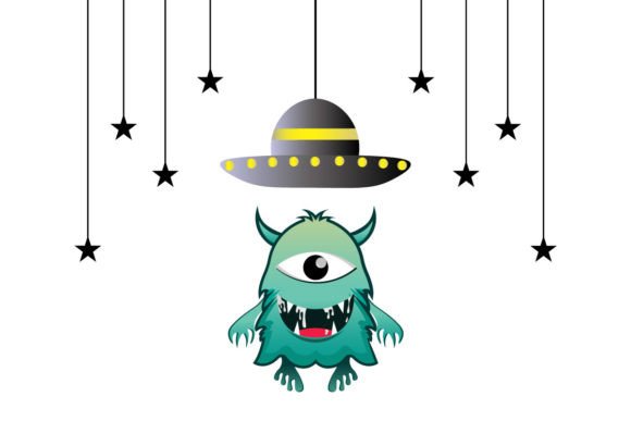 Download Funny Alien Vector Illustration Design - Illustration Collection