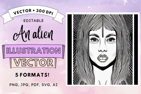 Download Illustration of an Alien Vector - Illustration Collection