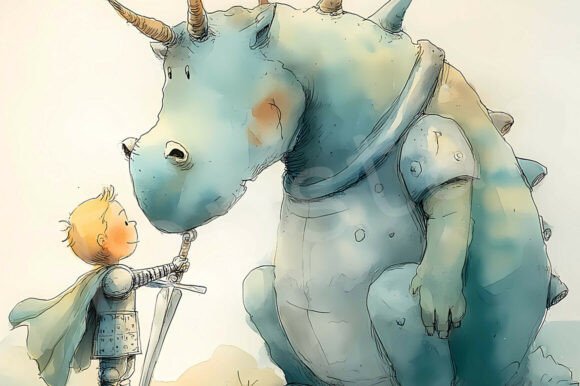 Download Cute Dragon Illustration for Kids Book - Illustration Collection