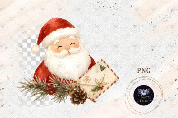 Download Santa Claus with Christmas Letter PNG - Santa claus Collection