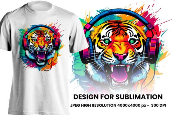Download Tiger Illustration for Sublimation - Illustration Collection
