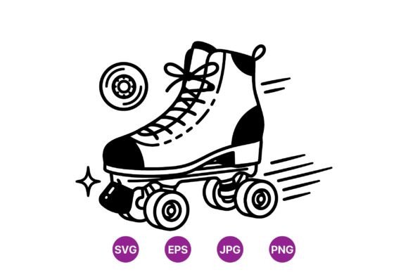 Download Retro Roller Skate Illustration - Illustration Collection