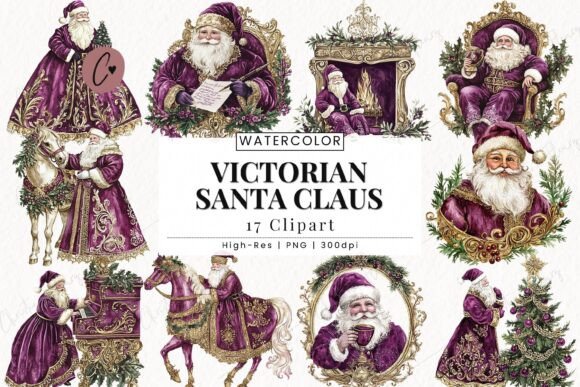 Download Victorian Santa Claus Clipart - Santa claus Collection